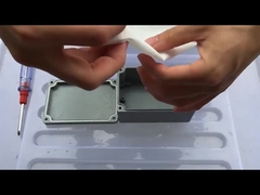 Caja de unión de metal impermeable subterránea de 200x130x80 mm