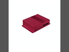 Carcasa de refrigeración de aluminio anodizado negro de 160*46*150 mm con montaje en pared con brida