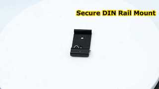Abrazadera fija de carril Din de aluminio de 35mm, Clip de montaje en carril DIN negro, broche para montaje de relé