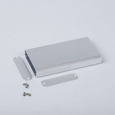52*13*110mm Casilla de aluminio plano personalizable en color plateado para el montaje de PCB electrónicos