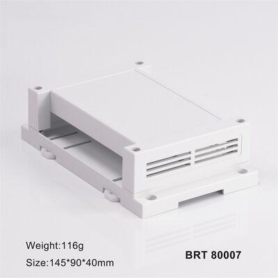 Caja de carril DIN ignífuga de 145x90x40 mm para caja de interruptores de automatización del hogar electrónica PLC