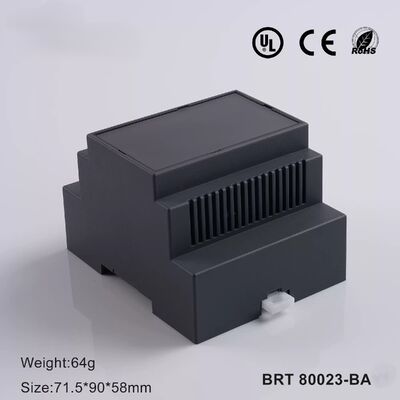DIN Rail Enclosure 4 Module DIN Rail Housing para PCB Relays y módulos en ABS a prueba de fuego