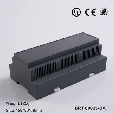 Caja de carril DIN 159*90*58mm Caja de carril DIN de 9 módulos para control industrial y fuente de alimentación