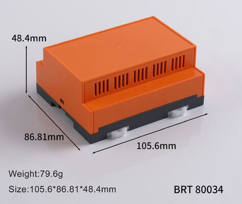 Caja para carril DIN BRT80034 105.6x86.8x48.4mm Caja para carril DIN para control industrial y fuente de alimentación