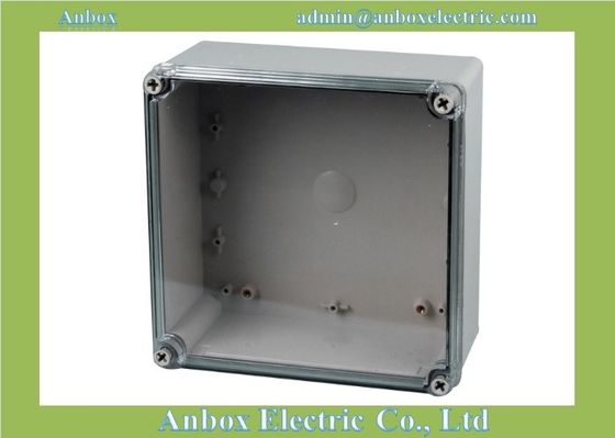 Caja eléctrica del recinto del plástico transparente de Ip66 200*200*95m m